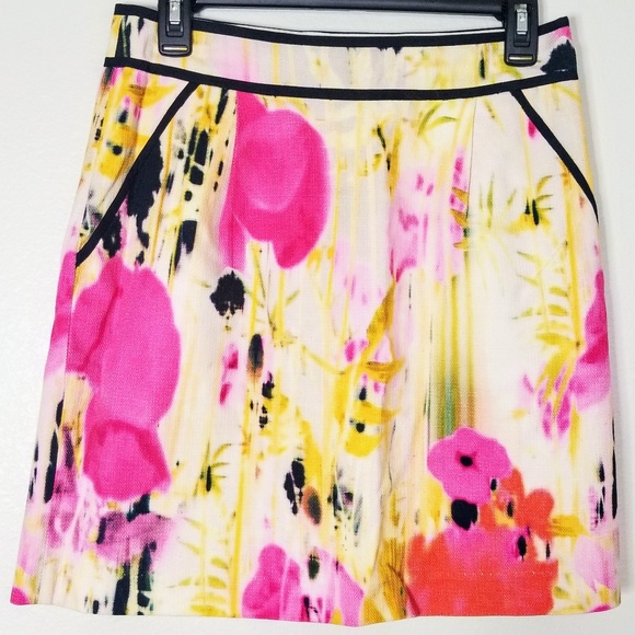 Anthropologie Dresses & Skirts - TABITHA Rain Poppy Watercolor Skirt A-line